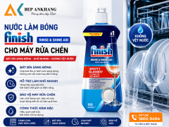 Nước làm bóng chén bát Finish Rinse & Shine Aid - Dùng cho máy rửa chén bát chai 400ml 